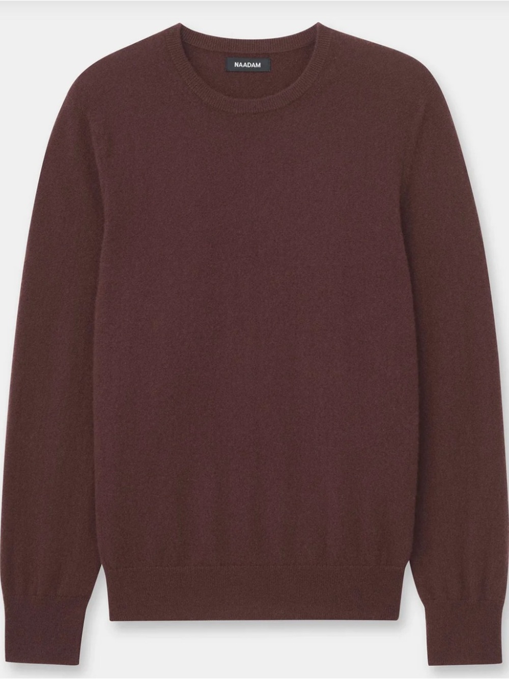 NWT NAADAM The Original Cashmere Crewneck Men’s in chocolate brown size XL